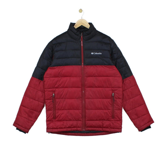 Mens Quilted Jacket Full Zip Insulated Winter