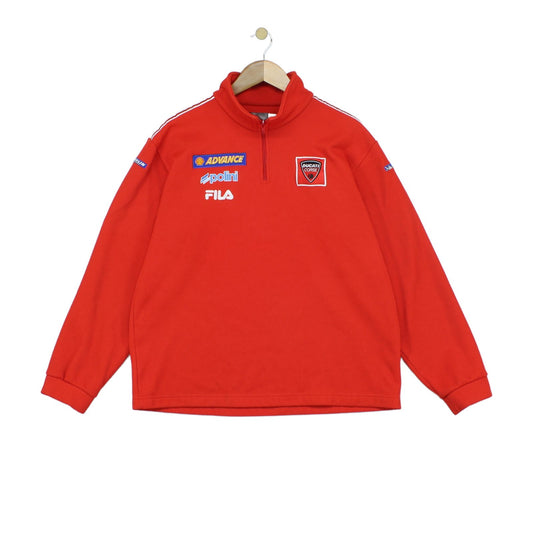 Mens Ducati 1/4 Zip Sweatshirt Made In Italy