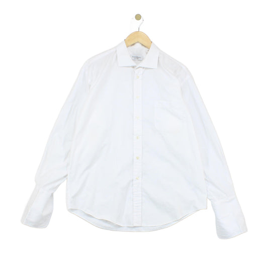Mens Cufflink Shirt Formal Button Up Classic