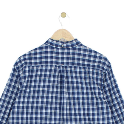 Mens Plaid Shirt Button Up Long Sleeve Indian Madras