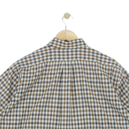 Mens Plaid Shirt Short Sleeve
