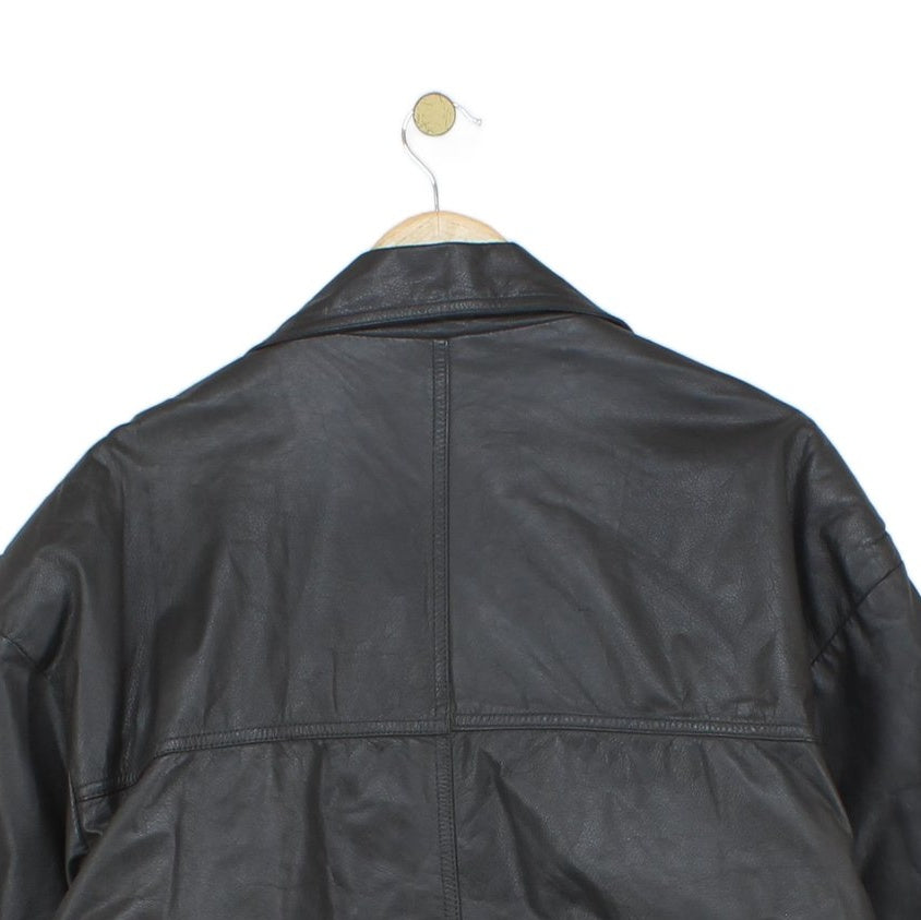 Mens Leather Jacket Full Zip