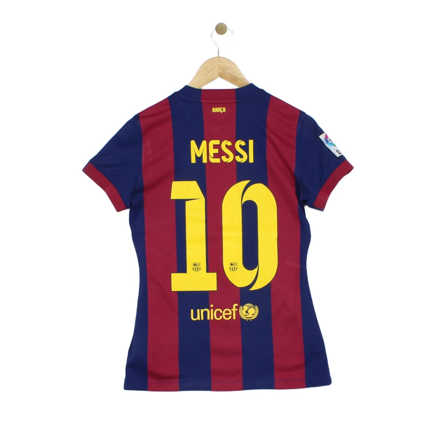 Womens Barcelona 2014-15 Football Shirt Home Jersey #10 Messi