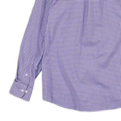 Mens Check Shirt Long Sleeve Fitted