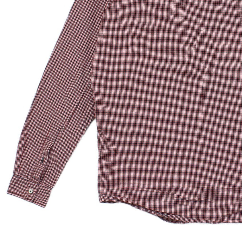 Mens Check Shirt Long Sleeve Button Up Classic Cotton