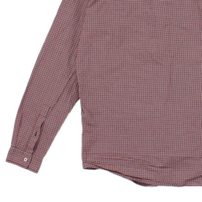 Mens Check Shirt Long Sleeve Button Up Classic Cotton