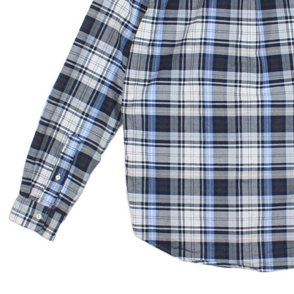 Mens Plaid Shirt Slim Fit Button Down Long Sleeve