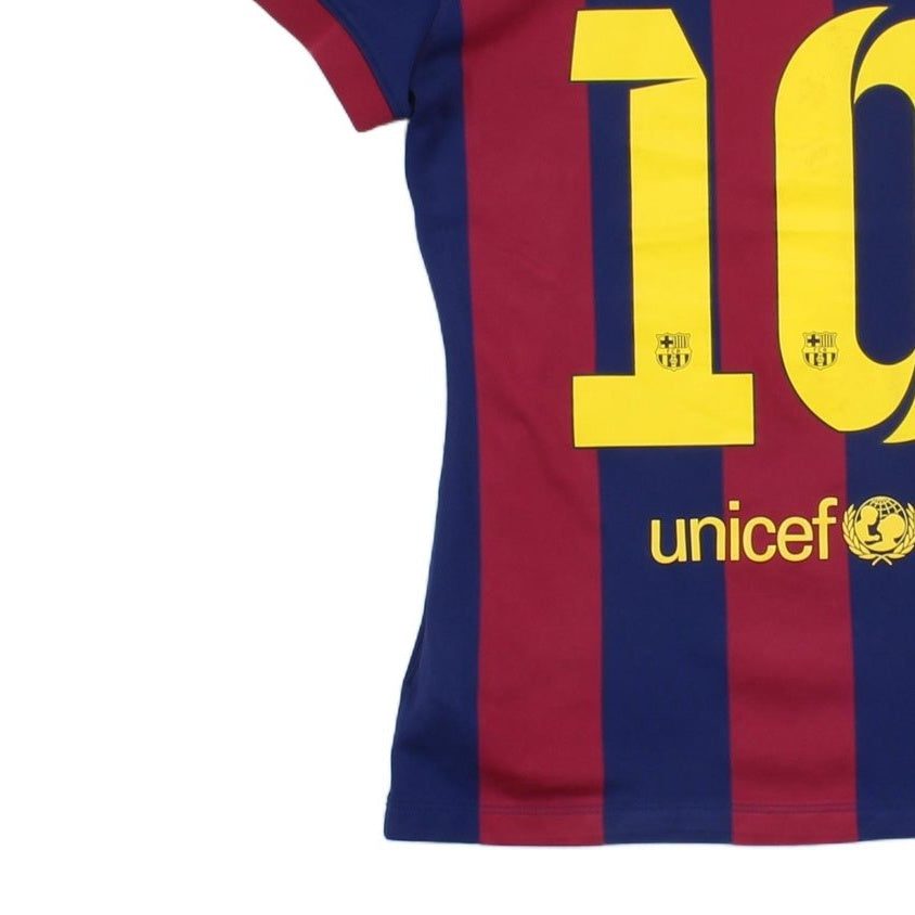 Womens Barcelona 2014-15 Football Shirt Home Jersey #10 Messi