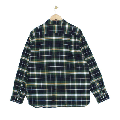 Mens Check Shirt Button Up Long Sleeve