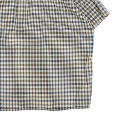 Mens Plaid Shirt Short Sleeve