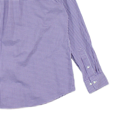 Mens Check Shirt Long Sleeve Fitted