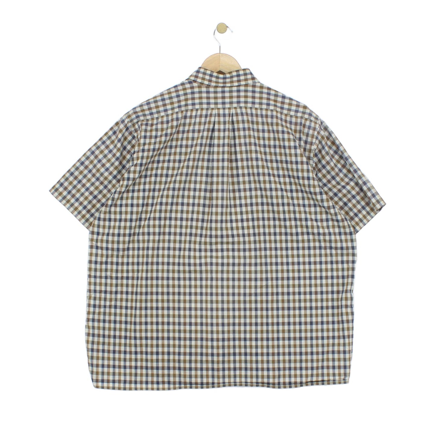 Mens Plaid Shirt Short Sleeve