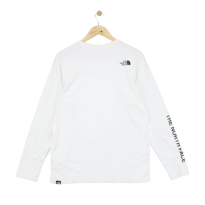 Mens T-Shirt Long Sleeve Logo Crew Neck