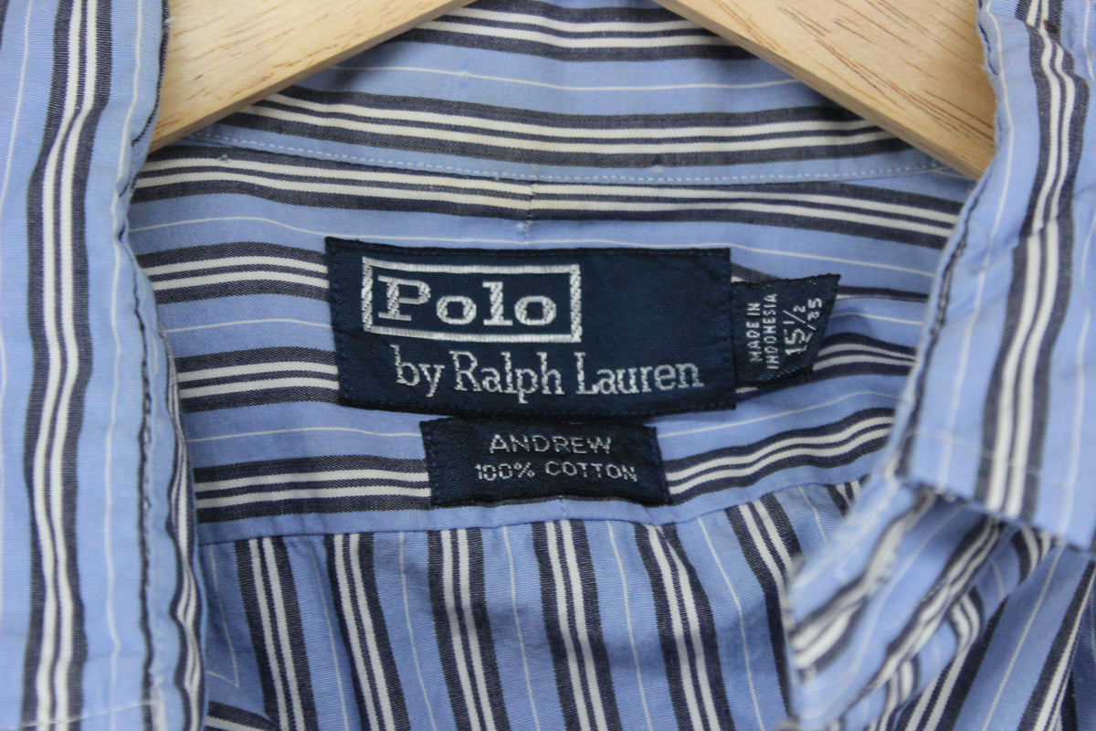 Mens Vintage Ralph Lauren Striped Shirt