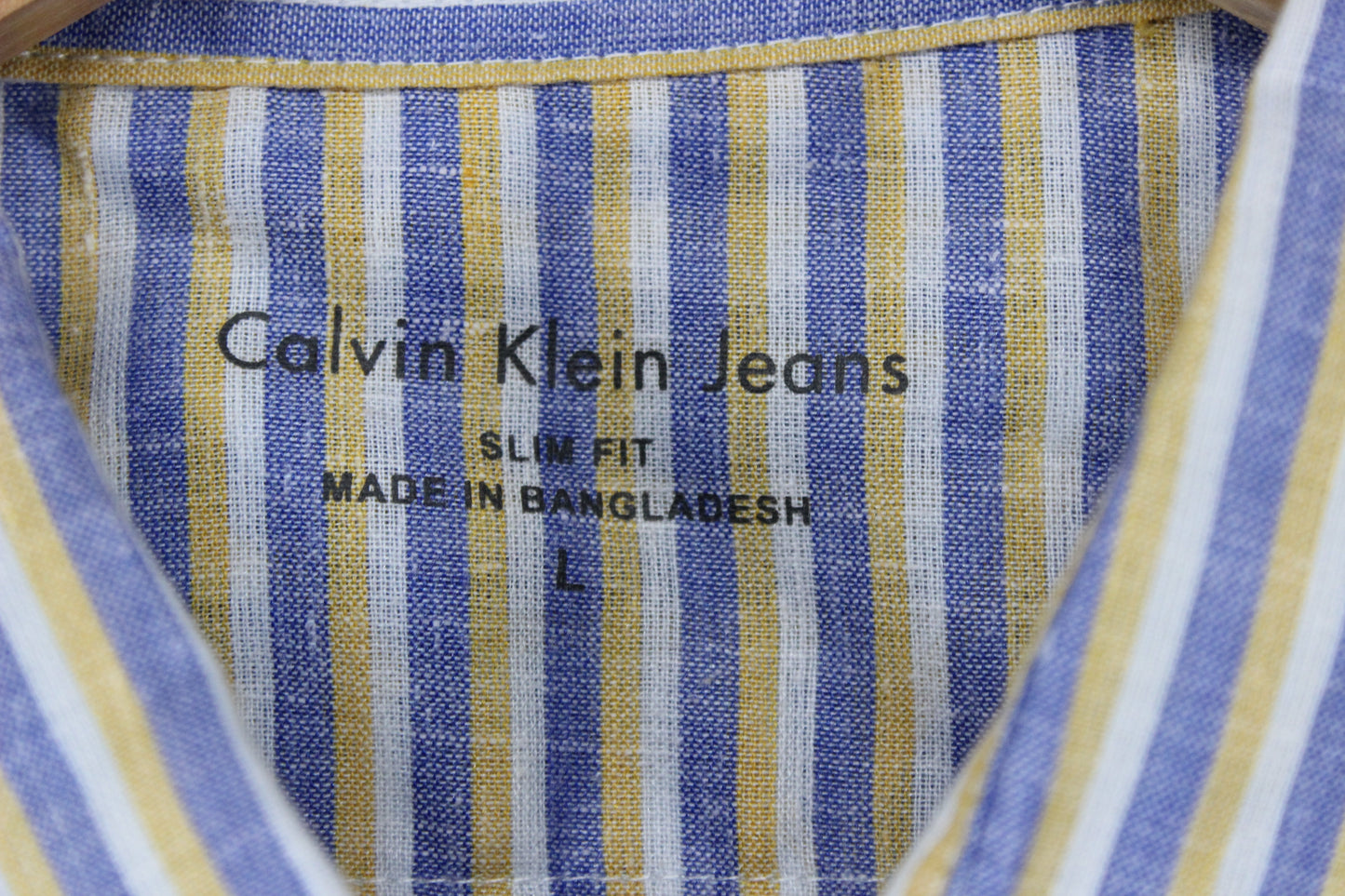 Mens Striped Shirt Slim Fit Lightweight