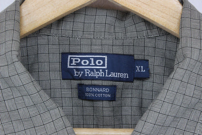 Mens Check Shirt Classic Long Sleeve