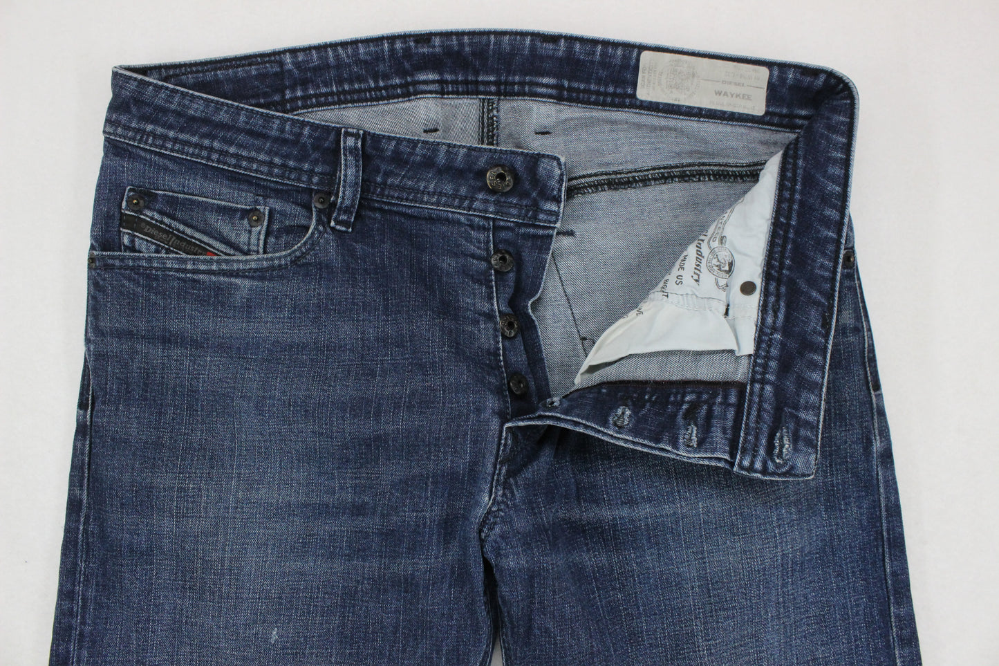 Mens Waykee Jeans Denim Regular Straight