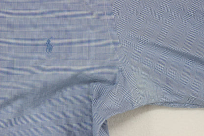 Mens Check Shirt Slim Fit Button Up Classic