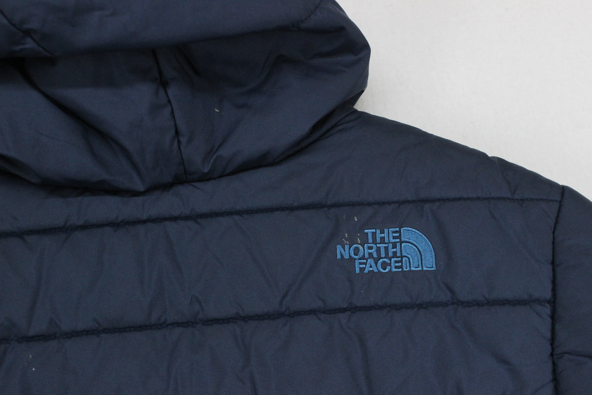 Boys Quilted Jacket Hooded Full Zip Reversible
