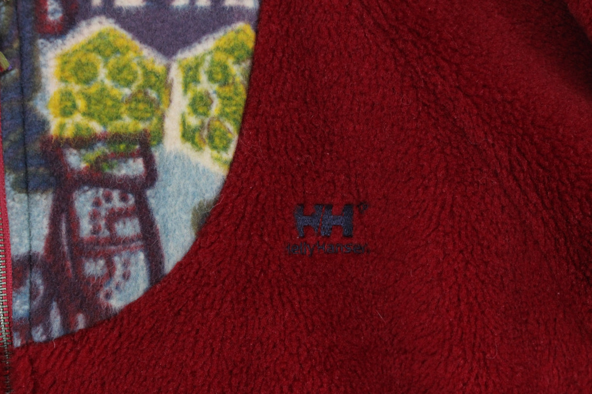 Mens Sherpa Fleece Jacket Full Zip Patterned