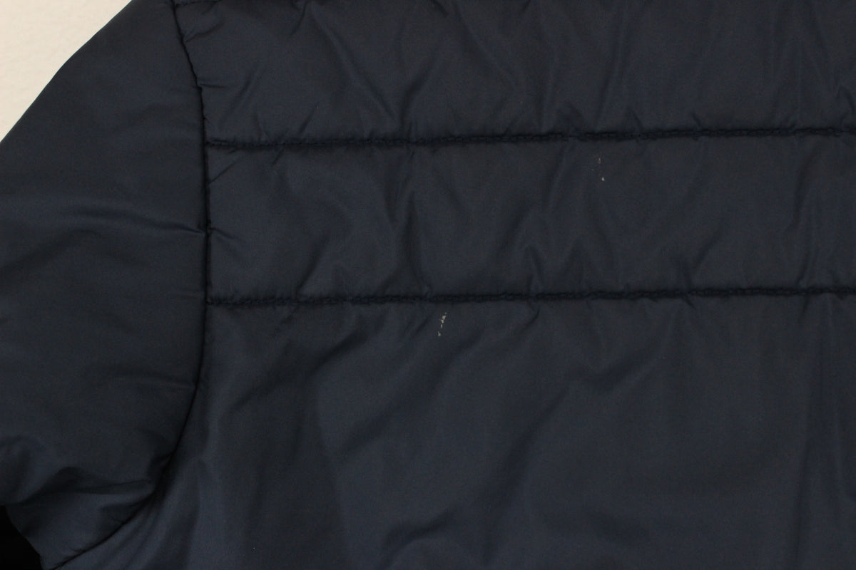 Boys Quilted Jacket Hooded Full Zip Reversible