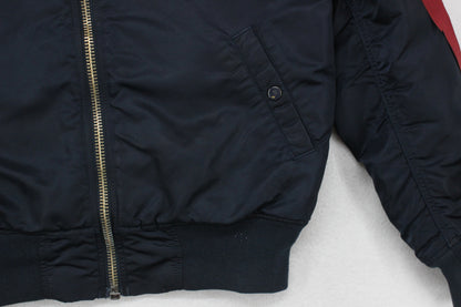 Mens Bomber Jacket Hooded Full Zip