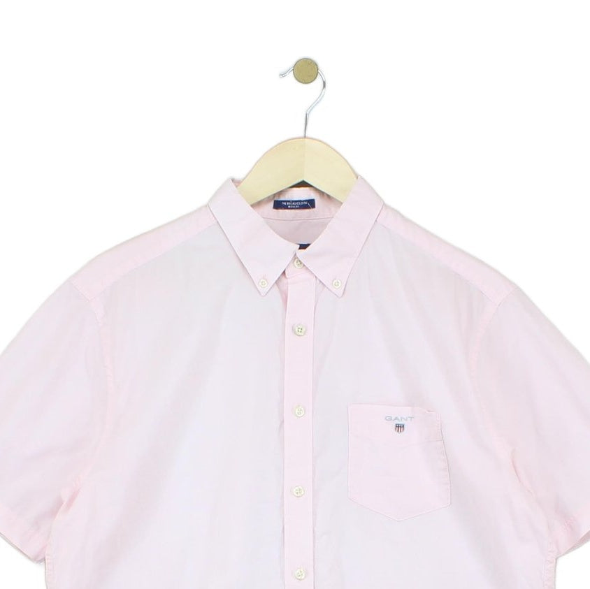 Mens Shirt Short Sleeve Button Up