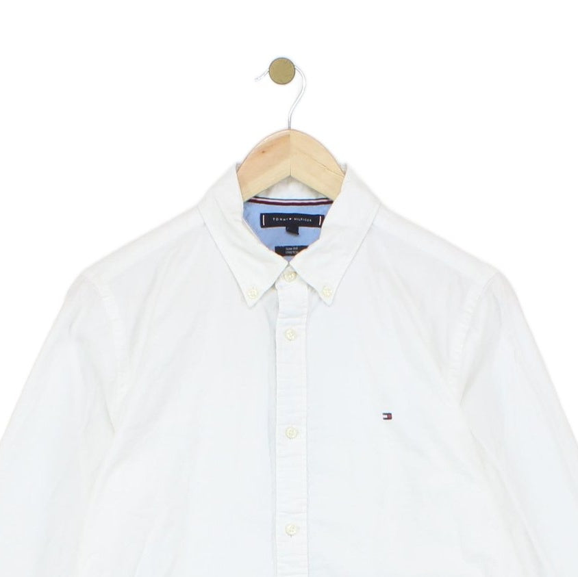 Mens Oxford Shirt Slim Fit Button Down Stretch