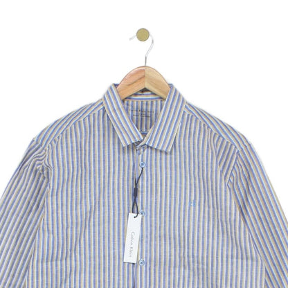 Mens Striped Shirt Slim Fit Lightweight