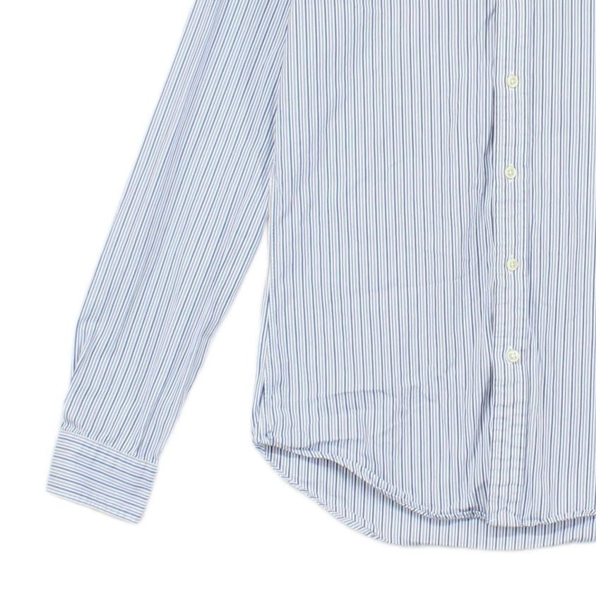 Mens Striped Shirt Slim Fit Button Up