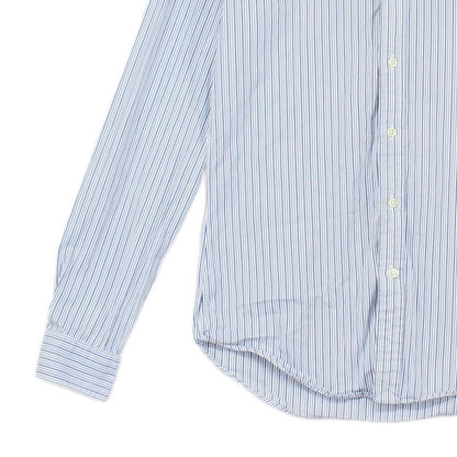 Mens Striped Shirt Slim Fit Button Up