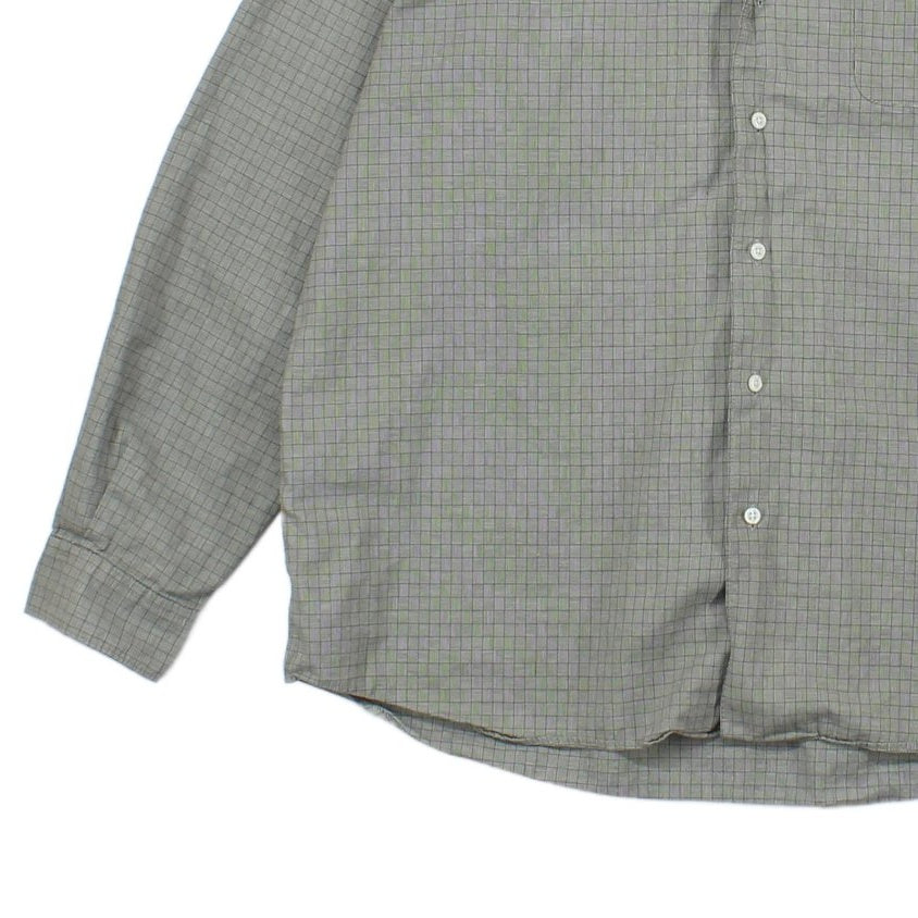 Mens Check Shirt Classic Long Sleeve
