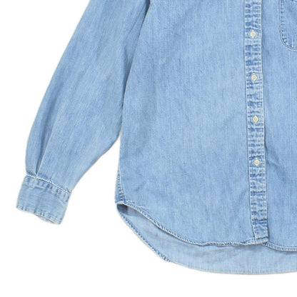 Womens Denim Shirt Button Up Cotton