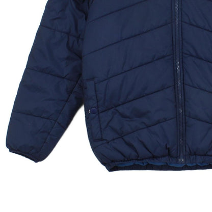 Boys Quilted Jacket Hooded Full Zip Reversible