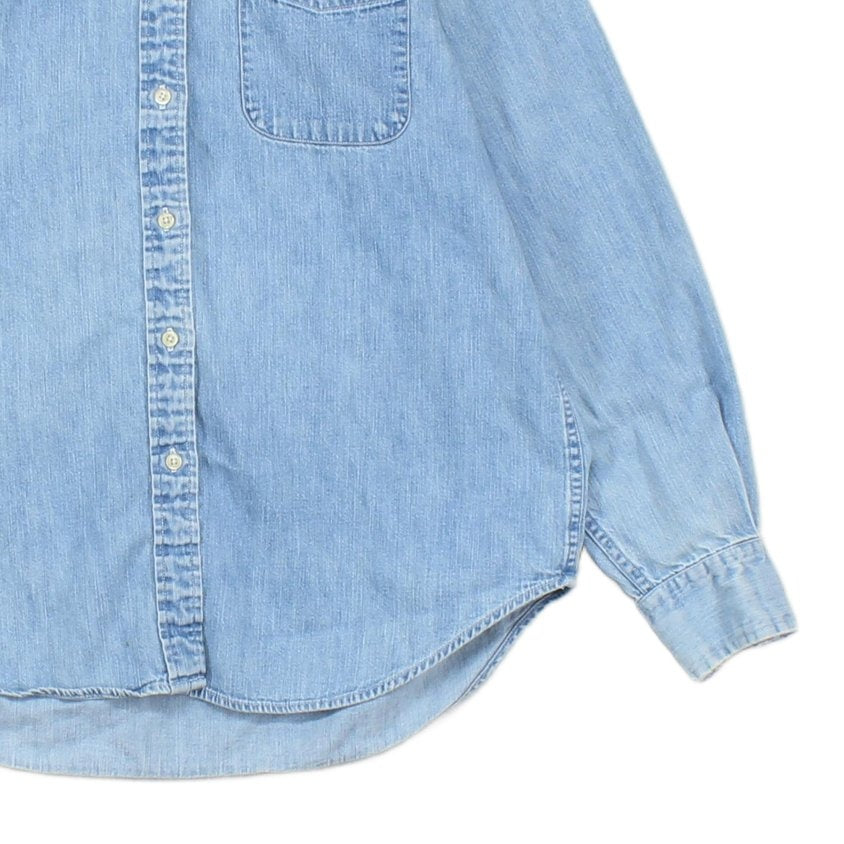 Womens Denim Shirt Button Up Cotton