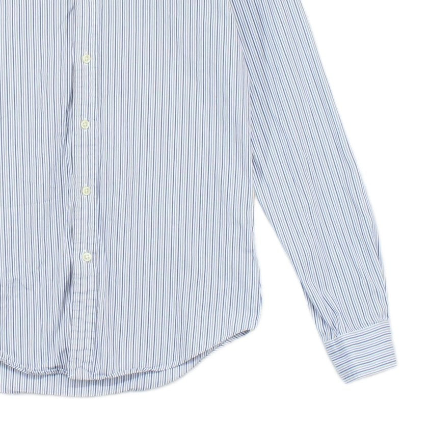 Mens Striped Shirt Slim Fit Button Up