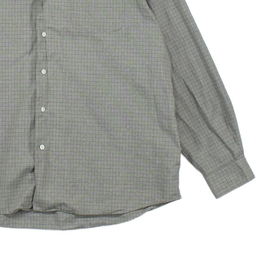 Mens Check Shirt Classic Long Sleeve