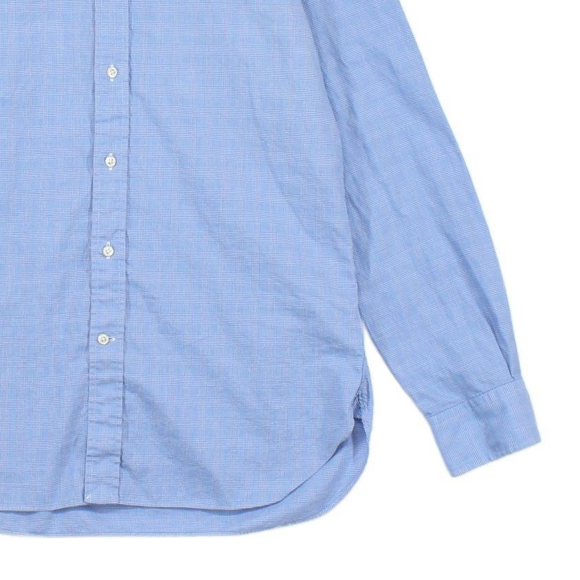Mens Check Shirt Slim Fit Button Up Classic