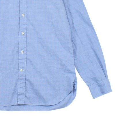 Mens Check Shirt Slim Fit Button Up Classic