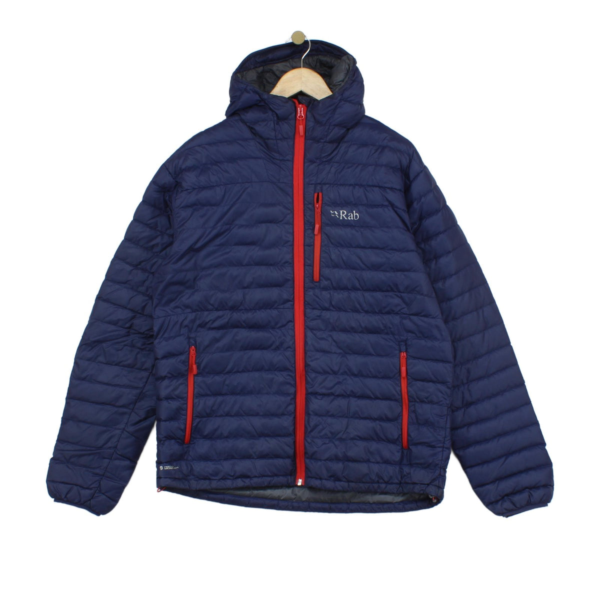Mens Microlight Alpine Quilted Jacket Hooded Outdoor Down