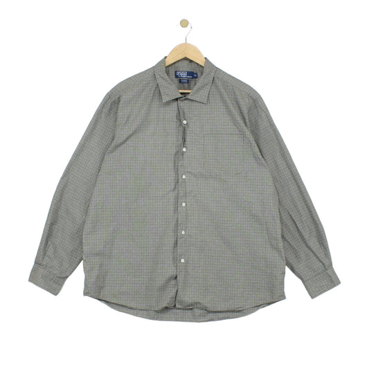 Mens Check Shirt Classic Long Sleeve
