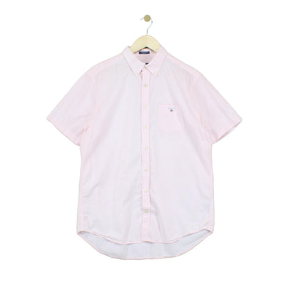 Mens Shirt Short Sleeve Button Up