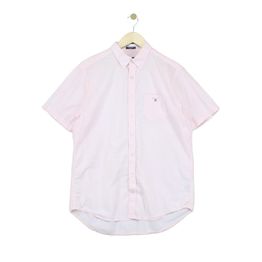 Mens Shirt Short Sleeve Button Up