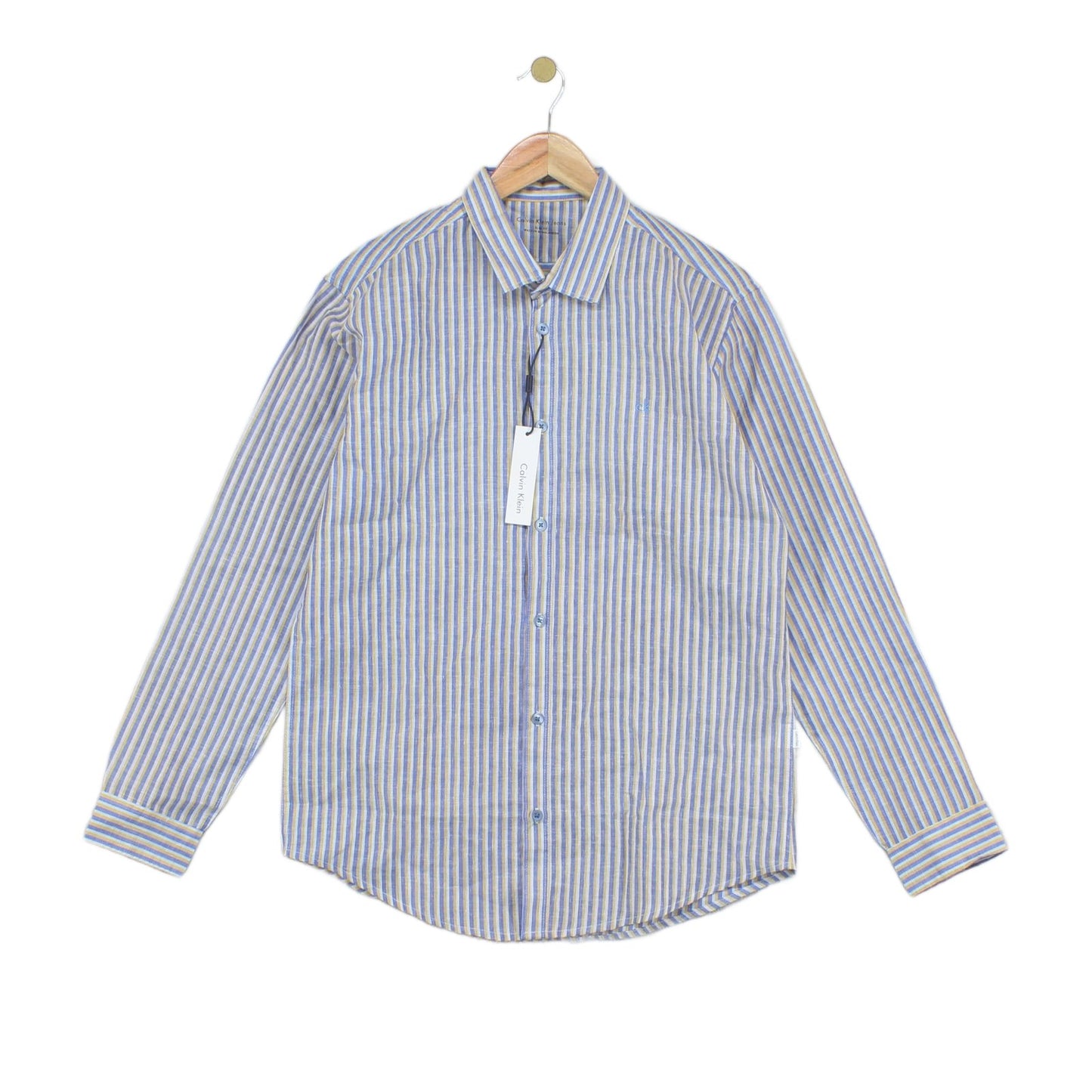 Mens Striped Shirt Slim Fit Lightweight