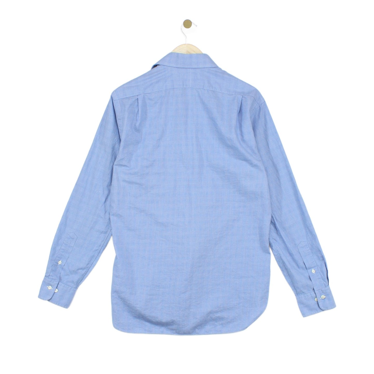 Mens Check Shirt Slim Fit Button Up Classic