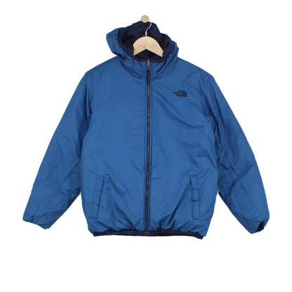 Boys Quilted Jacket Hooded Full Zip Reversible