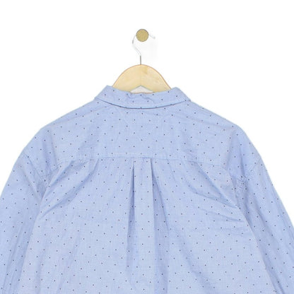 Mens Dotted Shirt Long Sleeve Check