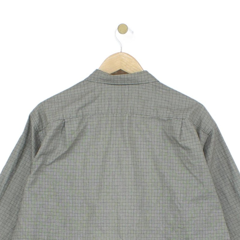 Mens Check Shirt Classic Long Sleeve