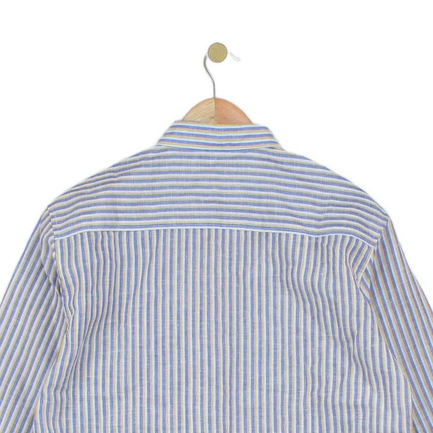Mens Striped Shirt Slim Fit Lightweight