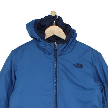Boys Quilted Jacket Hooded Full Zip Reversible
